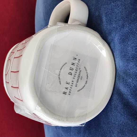 New Rae Dunn Love Letters Mug with Topper - Picture 3 of 6